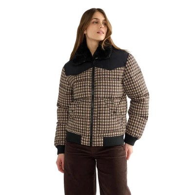 яке,мъжки,якета,дамски,якета,и,палта,wrangler,western,puffer,jacket,brown,(black)