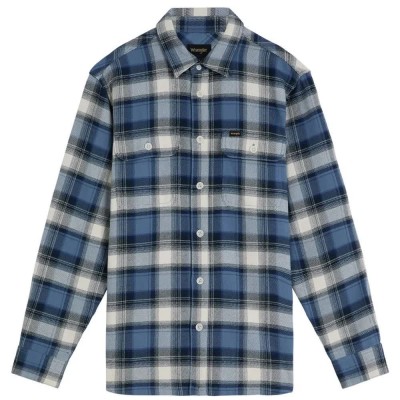 риза,с,дълъг,ръкав,дамски,ризи,мъжки,ризи,wrangler,western,utility,long,sleeve,shirt,blue,(bering,sea)