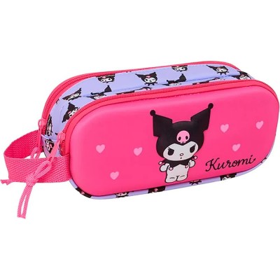 ученически,принадлежности,safta,double,3d,kuromi,pencil,case,pink,(multicolor)