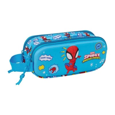 ученически,принадлежности,safta,double,3d,spidey,pencil,case,blue,(multicolor)
