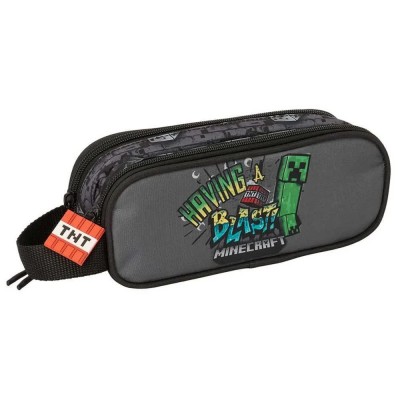 ученически,принадлежности,safta,double,minecraft,graffiti,pencil,case,grey,(multicolor)