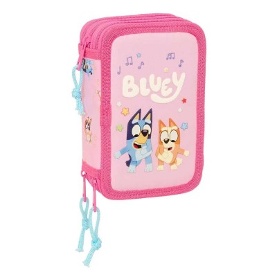 ученически,принадлежности,safta,triple,bluey,dance,pencil,case,37,units,pink,(multicolor)