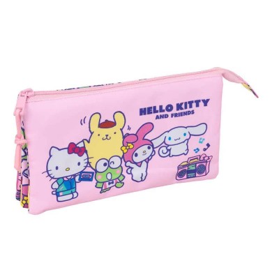 ученически,принадлежности,safta,triple,hello,kitty,&,friends,pencil,case,pink,(multicolor)