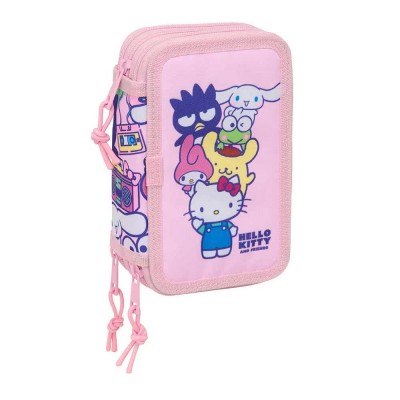 ученически,принадлежности,safta,triple,hello,kitty,&,friends,pencil,case,37,units,pink,(multicolor)