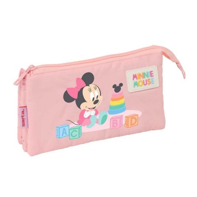 ученически,принадлежности,safta,triple,minnie,mouse,baby,pencil,case,pink,(multicolor)