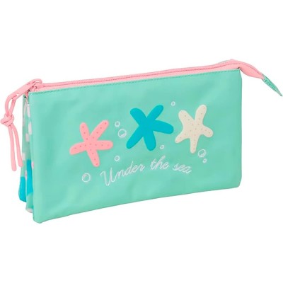 ученически,принадлежности,safta,triple,stars,pencil,case,blue,(multicolor)