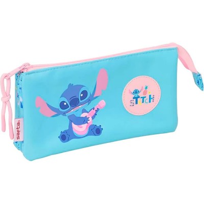 ученически,принадлежности,safta,triple,stitch,waves,pencil,case,blue,(multicolor)