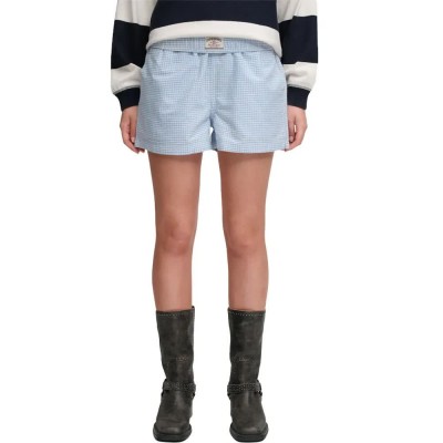 къси,панталони,мъжки,панталони,дамски,панталони,superdry,cotton,elastic,check,shorts,blue,(blue,fog,gingham)