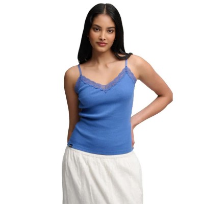 тениска,мъжки,тениски,дамски,тениски,superdry,essential,lace,trim,sleeveless,t,shirt,blue,(chambray,blue)