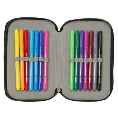 ученически,принадлежности,safta,real,madrid,26,27,pencil,case,white,black,(multicolor)