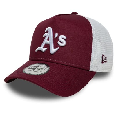 шапка,всички,шапки,new,era,league,essential,trucker,oakland,athletics,cap,red,(dark,red)