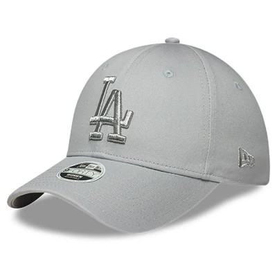шапка,всички,шапки,new,era,metallic,logo,9forty,los,angeles,dodgers,cap,grey,(grey)