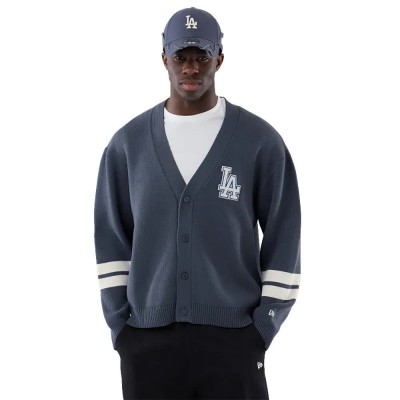 жилетка,мъжки,пуловери,дамски,пуловери,new,era,mlb,knit,los,angeles,dodgers,cardigan,grey,(grey,med)