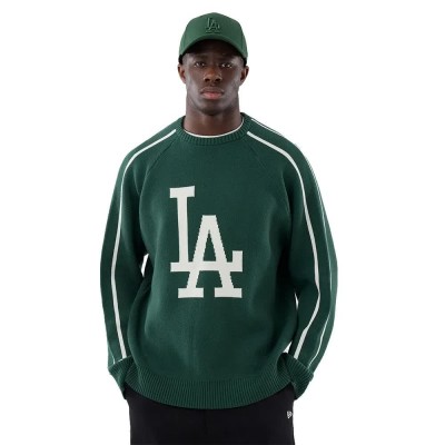 блуза,мъжки,пуловери,дамски,пуловери,new,era,mlb,knit,los,angeles,dodgers,sweater,green,(dark,green)