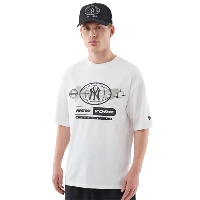 тениска,мъжки,тениски,дамски,тениски,new,era,mlb,logo,graphic,oversize,new,york,yankees,short,sleeve,t,shirt,white,(white)