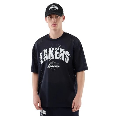 тениска,мъжки,тениски,дамски,тениски,new,era,nba,core,plus,oversize,mesh,los,angeles,lakers,short,sleeve,t,shirt,black,(navy)