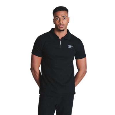 дамски,блузи,с,яка,мъжки,блузи,с,яка,umbro,waffle,short,sleeve,polo,black,(black)
