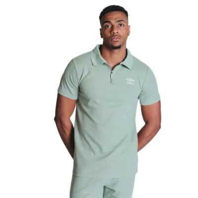 дамски,блузи,с,яка,мъжки,блузи,с,яка,umbro,waffle,short,sleeve,polo,green,(oil,green)