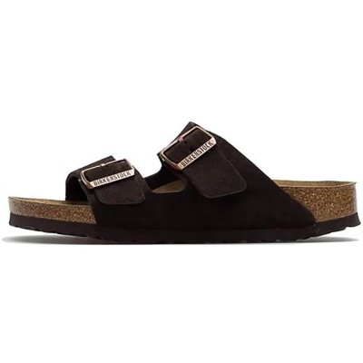 сандали,мъжки,сандали,дамски,сандали,и,чехли,birkenstock,arizona,soft,footbed,suede,leather,narrow,sandals,brown,(mocha)