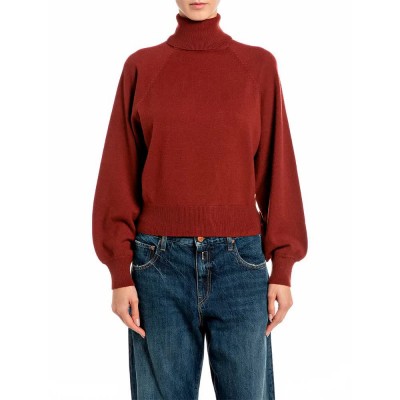 блуза,мъжки,пуловери,дамски,пуловери,replay,dk0094.000.723sg,high,neck,sweater,brown,red,(fired,brick)