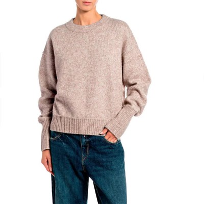 блуза,мъжки,пуловери,дамски,пуловери,replay,dk009h.000.723tz,sweater,beige,(m21,light,talpe,melange)