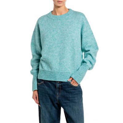 блуза,мъжки,пуловери,дамски,пуловери,replay,dk009h.000.723tz,sweater,blue,(m91,sky,green,melange)