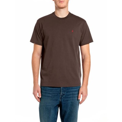 тениска,мъжки,тениски,дамски,тениски,replay,m12be.000.00qmj,t,shirt,brown,(bracken)