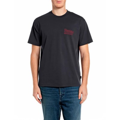 тениска,мъжки,тениски,дамски,тениски,replay,m12be.003.00qmj,t,shirt,black,(vulcan)