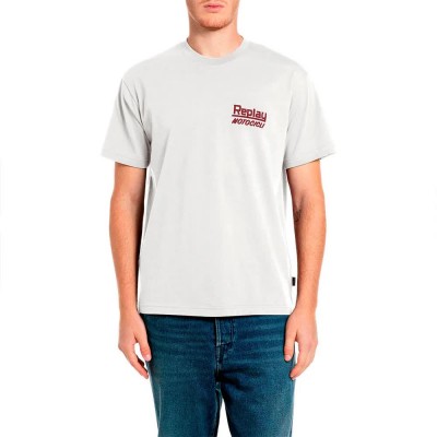 тениска,мъжки,тениски,дамски,тениски,replay,m12be.003.00qmj,t,shirt,white,(gardenia)
