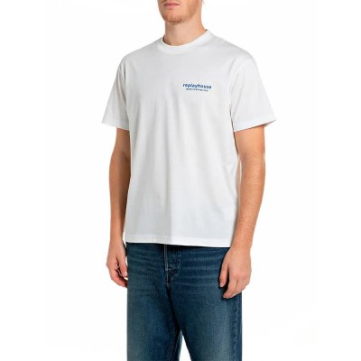 тениска,мъжки,тениски,дамски,тениски,replay,m12be.005.00qmj,t,shirt,white,(natural,white)