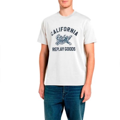 тениска,мъжки,тениски,дамски,тениски,replay,m12be.010.00qmj,t,shirt,white,(gardenia)