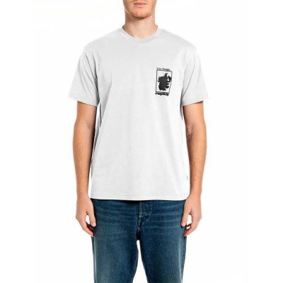 тениска,мъжки,тениски,дамски,тениски,replay,m12be.011.00qmj,t,shirt,white,(natural,white)
