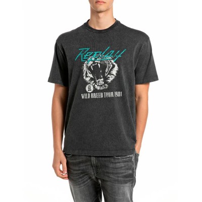 тениска,мъжки,тениски,дамски,тениски,replay,m12bf.001.7242kg,t,shirt,grey,(raven)