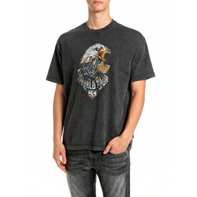 тениска,мъжки,тениски,дамски,тениски,replay,m12bf.002.7242kg,t,shirt,grey,(raven)