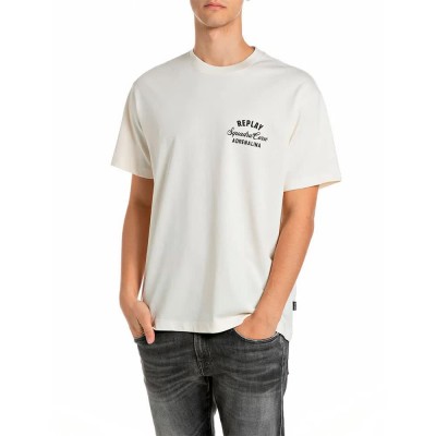тениска,мъжки,тениски,дамски,тениски,replay,m12bf.009.7242kw,t,shirt,white,(gardenia)
