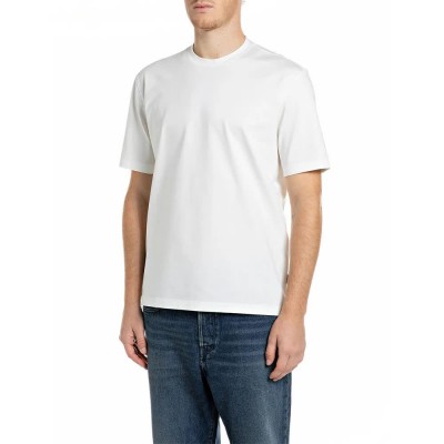 тениска,мъжки,тениски,дамски,тениски,replay,m12bh.000.7242mw,t,shirt,white,(natural,white)