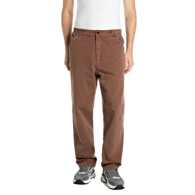 панталони,мъжки,панталони,дамски,панталони,replay,m12oc.000.2223eg,pants,brown,(toffee)