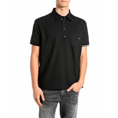 дамски,блузи,с,яка,мъжки,блузи,с,яка,replay,m13l6.000.00kznw,polo,black,(black)