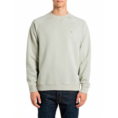 блуза,мъжки,пуловери,replay,m13lv.000.72296g,sweatshirt,green,(pelican)