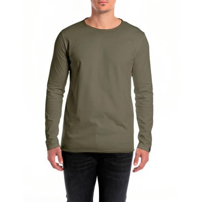 тениска,мъжки,тениски,дамски,тениски,replay,m3592a.000.2660,long,sleeve,t,shirt,green,(ivy,green)