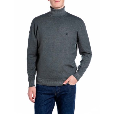 блуза,мъжки,пуловери,дамски,пуловери,replay,uk00an.000.723sig,high,neck,sweater,grey,(stone)