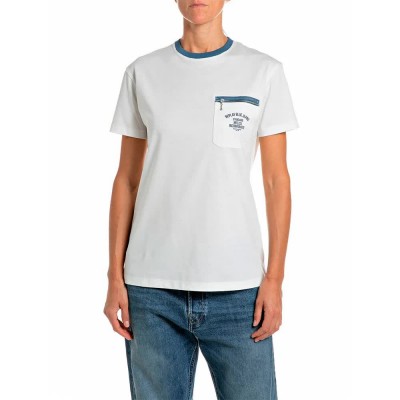 тениска,мъжки,тениски,дамски,тениски,replay,w001x.000.00qmj,t,shirt,white,(natural,white)