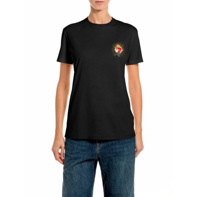 тениска,мъжки,тениски,дамски,тениски,replay,w002g.000.00kzj,t,shirt,black,(black)