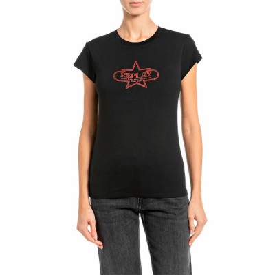 тениска,мъжки,тениски,дамски,тениски,replay,w08nw.000.723omw,t,shirt,black,(black)