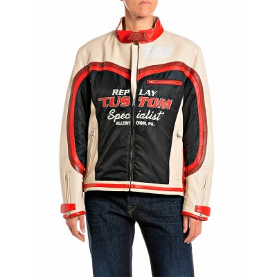 яке,мъжки,якета,дамски,якета,и,палта,replay,w08o8.000.7225l,leather,jacket,beige,(eggnog)