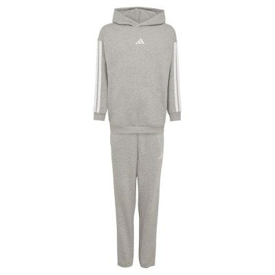 анцуг,детски,анцузи,adidas,3,stripes,essentials,fleece,tracksuit,grey,(medium,grey,heather)
