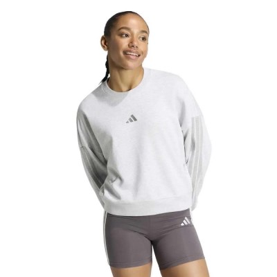 блуза,дамски,блузи,adidas,essentials,3,stripes,french,terry,sweatshirt,grey,(light,grey,heather,medium,grey,heather)