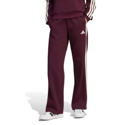 анцуг,мъжки,панталони,дамски,панталони,adidas,essentials,3,stripes,open,hem,fleece,joggers,purple,(maroon,ivory)