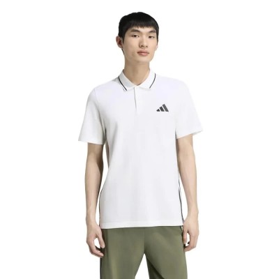 дамски,блузи,с,яка,мъжки,блузи,с,яка,adidas,essentials,3,stripes,pique,short,sleeve,polo,white,(white,black)