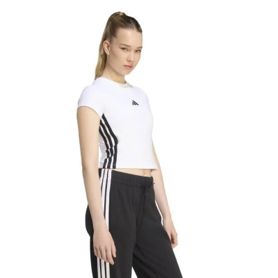 бебешка,тениска,мъжки,тениски,дамски,тениски,adidas,essentials,3,stripes,padded,slim,baby,short,sleeve,t,shirt,white,(white,black)